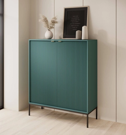 Lovro 104 cm Kommode pastellgrün modernes Design wird die Liebhaber von markanten Interieurs begeistern