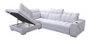 Ecksofa mit Schlaffunktion Luigi VII grau linksseitig Komfort-Ecksofa in modernem Design