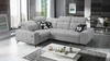 Buffalo II Schlafsofa grau Esche links funktionelles und stilvolles Ecksofa mit verstellbaren Kopfstützen