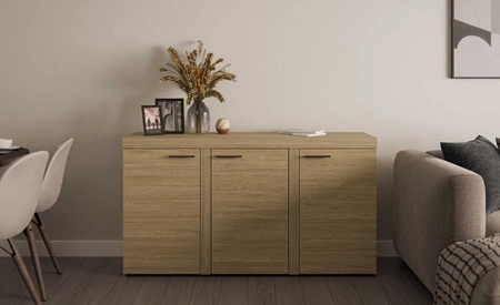 Kommode Rene 149 cm Eiche geölt schlichtes Design Kommode für Wohnzimmer oder Schlafzimmer minimalistisches und universelles Design