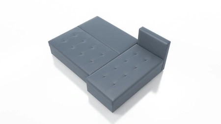 Ecksofa mit Schlaffunktion Fasti dunkelblau Universal-Ecksofa mit Bettkasten eine Garantie für höchsten Komfort