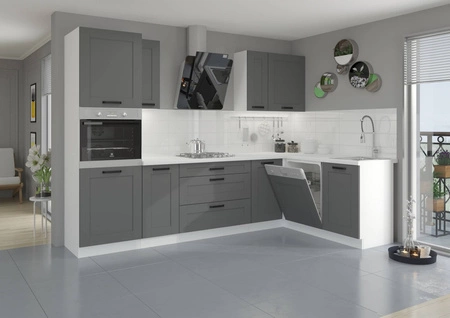 Avola 285x170 cm Eckküchenmöbel-Set ideal für klassische und moderne Innenräume