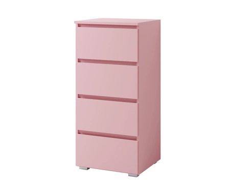 Kommode Simple 45 cm puderrosa Funktionsmöbel für das Mädchenzimmer einfaches Design 