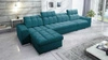 Ecksofa mit Schlaffunktion Luigi XII türkis linke stilvolles Ecksofa für das Wohnzimmer in einer minimalistischen und eleganten Ausführung