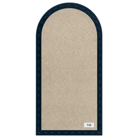 Wally gepolstertes Paneel 30x80 cm marineblau stilvolles Wandpaneel Zaun Veloursstoff modischer Schliff für jedes Arrangement