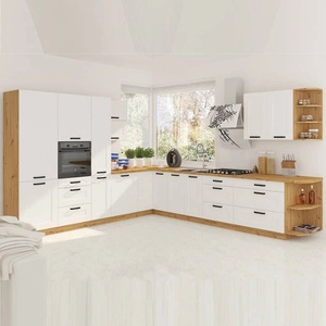 Luis Eckküchenmöbel-Set 310x340 cm ideal für klassische und moderne Innenräume