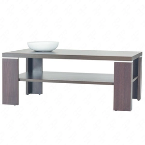 Couchtisch Achilles 68 cm Kastanie Wenge modernes Möbeldesign Kante des Couchtisches ist mit speziellem Furnier bearbeitet worden