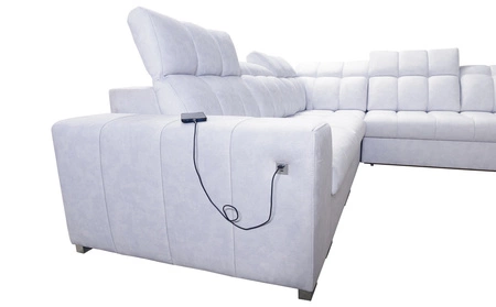 Ecksofa mit Schlaffunktion Luigi III graphit links bequemes Ecksofa für das Wohnzimmer perfekt für die tägliche Entspannung