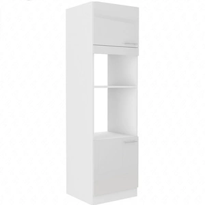 Einbau-Backofen und Mikrowellengehäuse Lumia 60 DPM-210 2F Schrank mit Schubladen dampf-, auslauf- und hitzebeständig