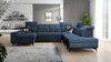 Ecksofa mit Schlaffunktion Buffalo X blau links funktionelles und bequemes Ecksofa für ein Zimmer mit Bettzeugcontainern