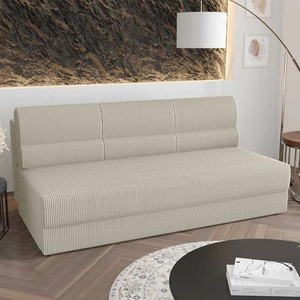 Sofa Fogu elfenbein einfache Form des Sofas in modernem Design Kordstoff Polsterung Container für Bettzeug
