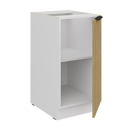 Küchenmöbel Set Cremona 260 cm elegante Küchenschränke in dezenten und natürlichen Farben Metallkantengriffe