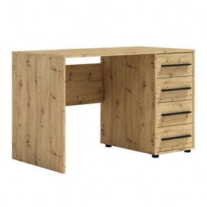 Schreibtisch Maxione 120 cm Eiche handwerklich moderner Schreibtisch mit Schubladen universelles Design ideal für ein Jugendzimmer oder Büro