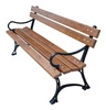 Gartenbank 180 cm FIEM-02-LKZP-180 Royal Gusseisen mit Rückenlehne Erlenholz lackiert