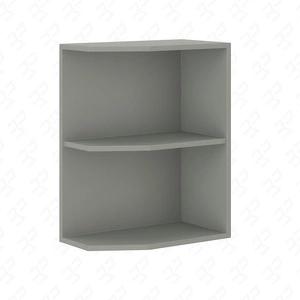 Küchenhängeschrank mit Einlegeböden 30 D ZAK BB grau dampf-, temperatur- und spritzwasserbeständiger Schrank