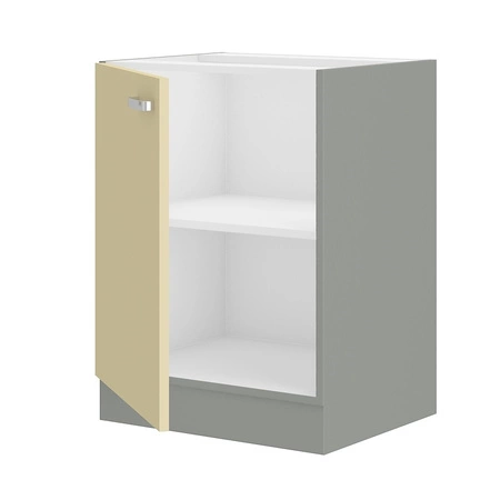 Stehender Küchenschrank mit Regal Karmen 60 D 1F BB dampf-, temperatur- und spritzwasserbeständiger Schrank
