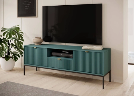 TV Schrank Lovro 154 cm pastellgrün modernes Design wird die Liebhaber von markanten Interieurs begeistern