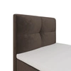 Boxspringbett Melba 90x200 hellbraun Bett im modernen skandinavischen Stil mit gepolstertem Kopfteil Bett mit Staukasten
