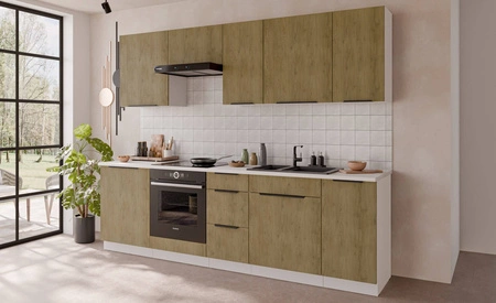 Küchen spülenschrank mit Schublade Cremona 80 ZL 1S BB feuchtigkeits- und beschädigungssicherer Schrankkantengriff