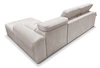 Ecksofa mit Schlaffunktion Cantare beige rechte Seite funktionelles und bequemes Ecksofa mit modernem Design Plüschstoff