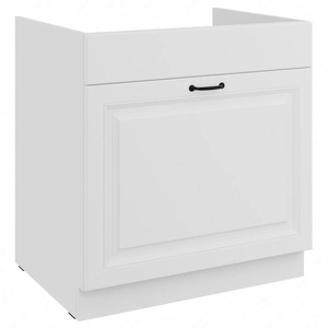 Küchenspülenschrank mit Schublade Snow 80 ZL 1S BB dampf-, hitze- und spritzwasserbeständiger Schrank