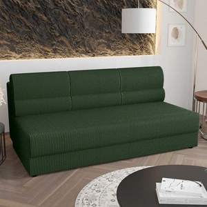 Sofa Fogu grün einfache Form des Sofas in modernem Design Cord-Polsterung Stoff Bettwäsche Container