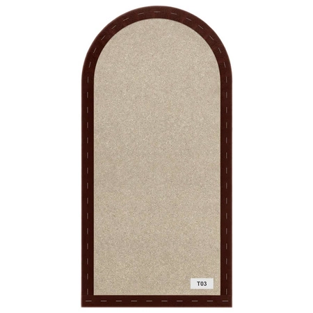 Wally gepolstertes Paneel 30x80 cm kastanienbraun stilvolles Wandpaneel Zaun Veloursstoff modisches Finish für jede Einrichtung