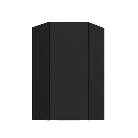 Eck-Küchenwandschrank Schwarz 60x60 GN-108 1F Metallkantengriff feuchtigkeits- und beschädigungsbeständiger Schrank