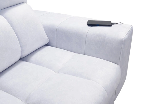Ecksofa mit Schlaffunktion Luigi XII türkis linke stilvolles Ecksofa für das Wohnzimmer in einer minimalistischen und eleganten Ausführung