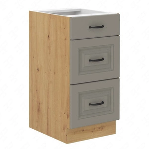 Küchenschrank mit Schubladen Delos 40 D 3S BB dampf-, hitze- und auslaufsicher