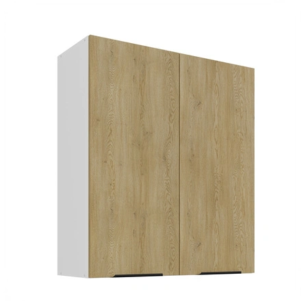 Küchenhängeschrank Cremona 80 G-90 2F Metallkantengriffe feuchtigkeits- und beschädigungsbeständiger Schrank