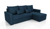 Ecksofa mit Schlaffunktion Fasti Bis dunkelblau Universal-Ecksofa mit Bettkasten Garantie für höchsten Komfort