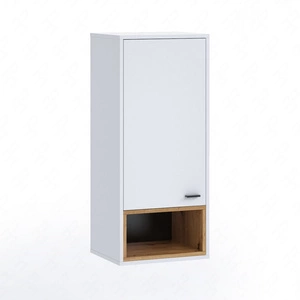 Hängeschrank Olier 42 cm weiß minimalistisches Design stilvolle Vitrine für das Wohnzimmer einfaches Design in jedes Interieur passen