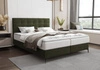 Boxspringbett Irvine 140x200 grün Stilvolles Bett mit Bettzeugablage und hohem Kopfteil besticht durch sein elegantes Design