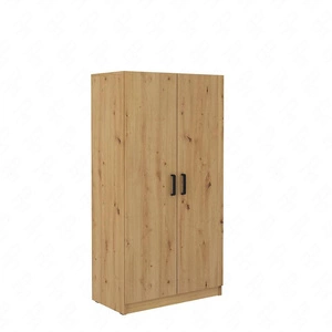 Bücherregal mit Türen Makana Eiche handwerklich funktionale Möbel für Büro, Arbeitszimmer oder Jugendzimmer