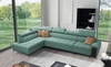 Ecksofa mit Schlaffunktion Bolmso XI mint linke Seite stilvolles Design Ecksofa mit Schublade und Bettzeugcontainer