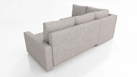 Ecksofa mit Schlaffunktion Nofi schwarz links modernes Design ein schlichter und stilvoller Korpus, der in jede Einrichtung passt