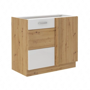 Eckauszug Küchenschrank Alpine 105 ND 1F BB rechter Schrank dampf-, hitze- und auslaufsicher