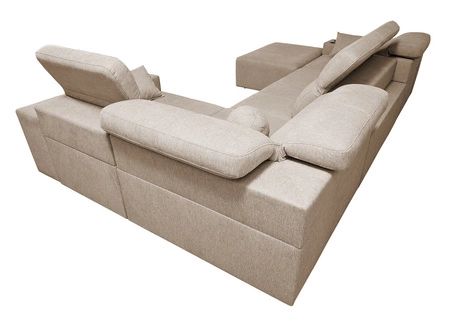 Ecksofa mit Schlaffunktion Tesalia IV blau links bequemes Ecksofa für das Wohnzimmer mit innovativer Schiebefunktion der Rückenlehne