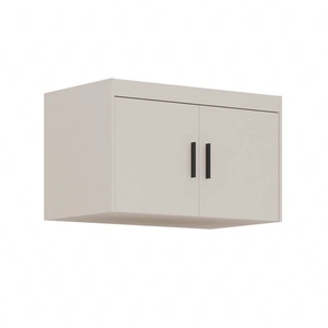 Garderobenerweiterung Rene 90 cm beige sand Funktionsgarderobe erhöht Stauraum für Schuhe Kleidung und Accessoires