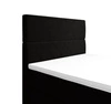 Boxspringbett Benet 120x200 schwarz im modernen skandinavischen Stil mit gepolstertem Kopf- und Fußteil Bett mit Staukasten