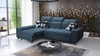 Ecksofa mit Schlaffunktion Buffalo blau links Funktionelles und stilvolles Ecksofa mit Bettkasten