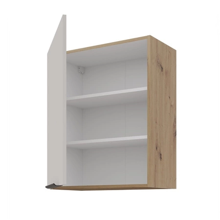 Küchenmöbelset Soela 180 cm elegante Küchenschränke in dezenten und natürlichen Farben Griffe mit Metallkante