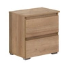 Nachttisch mit Schubladen Einfaches Eiche riviera funktionelles Möbelstück für das Schlafzimmer oder Jugendzimmer