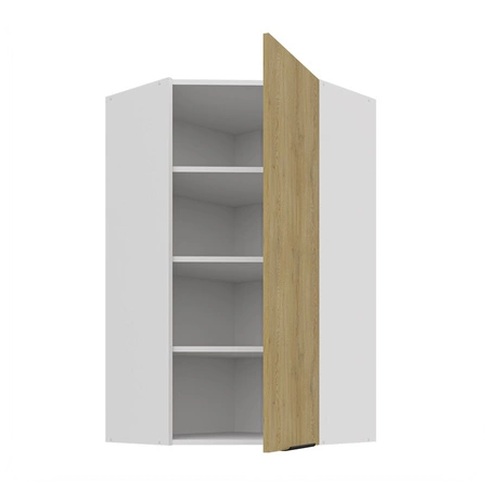 Eck-Küchenoberschrank Cremona 60x60 GN-108 1F Metallkantengriff feuchtigkeits- und beschädigungsbeständiger Schrank