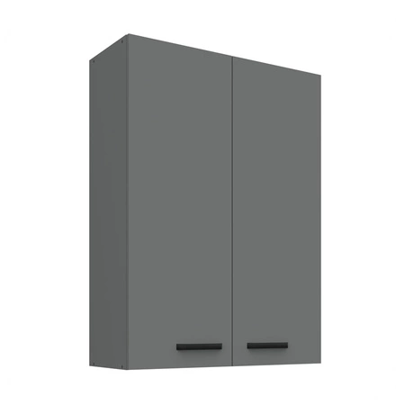Verdi Küchenwandschrank 80 G-108 2F feuchtigkeits- und beschädigungsbeständiger Schrank schwarze Metallgriffe