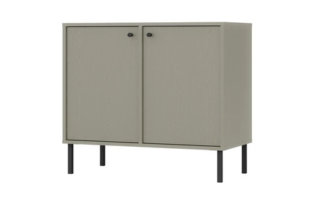 Möbel Kioto II Eukalyptus stilvolles Design Wohnzimmer Möbel elegante Möbel von Metall schwarz Beine subtilen Griffen unterstützt