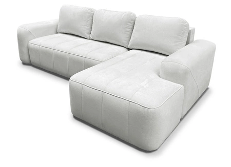 Ecksofa mit Schlaffunktion Bovec beige rechtsseitig stilvolles Ecksofa mit ergonomischer Form hydrophobem Stoff