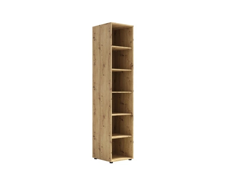 Bücherregal Maxione 45 cm Eiche handwerklich funktionelles Bücherregal ideal für Jugendzimmer oder Büro universelle Form