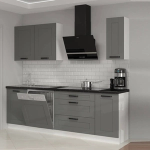 Avola Küchenmöbel Set 230 cm Schränke sehen in klassischen und modernen Interieurs großartig aus